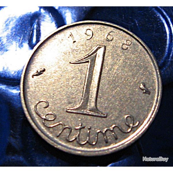 france   piece de 1  centime 1968 ttb