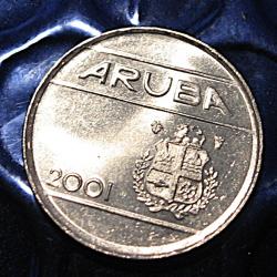 Aruban  piece de 5 centimes 2001 superbe