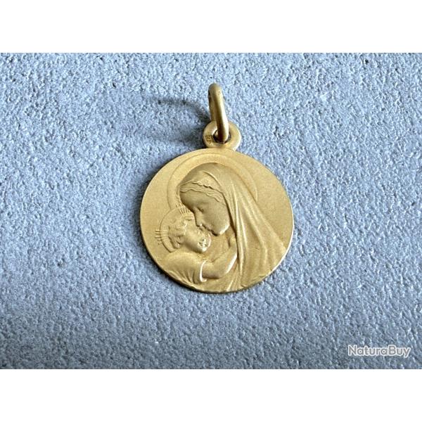 SAINT CHRISTOPHE / Sainte Rita MEDAILLE RELIGIEUSE ANCIENNE 15x20mm EUR