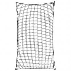 Filet pour remorque avec corde élastique noir 2,1x1,25 m PP