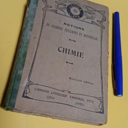 Notions de sciences physiques et naturelles 1922 chimie