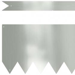 Bordures de jardin 50 pcs 100x0,5x20 cm Acier galvanisé