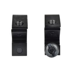 Colliers de montage courts JS-Tactical 1" - Pour rails 20mm - Noir