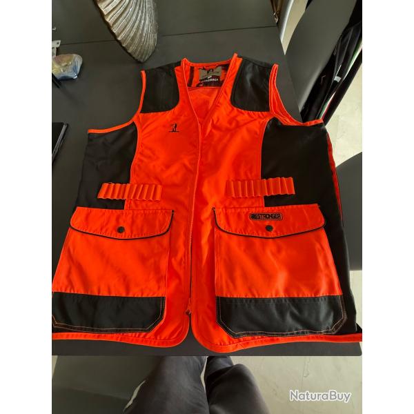 gilet de chasse percussion Stronger cartouches rayes 2 XL
