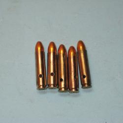 2ème GM : Lot de cinq cartouches de carabine USM1.
