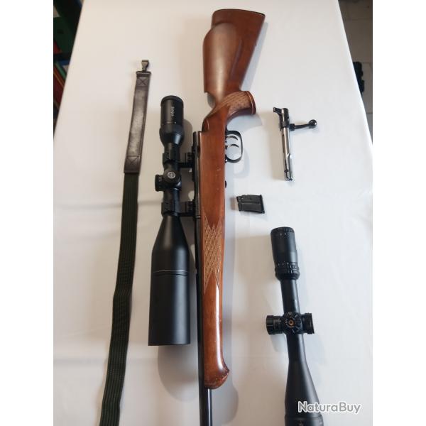ANSCHTZ 1710 22LR + HAWKE Endurance 30WA  3-12 x 56 + Bestsight 4-16 x 44 + mallette