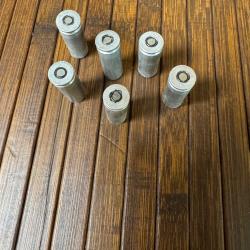 6 CARTOUCHES MANIPULATION OU DÉCO POUR GARNIRE UN REVOLVER OU CEINTURON A CARTOUCHIÈRE