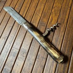 COUTEAU FRANÇAIS VINTAGE COLLECTOR DUMAS AÎNÉ TRENTE-DEUX 32  PLAQUETTES CORNE