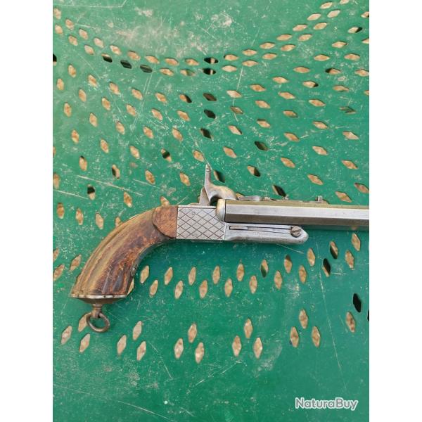 Pistolet  broche deux canons