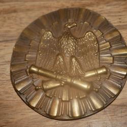 Plaque de poitrail Artillerie Second Empire en laiton