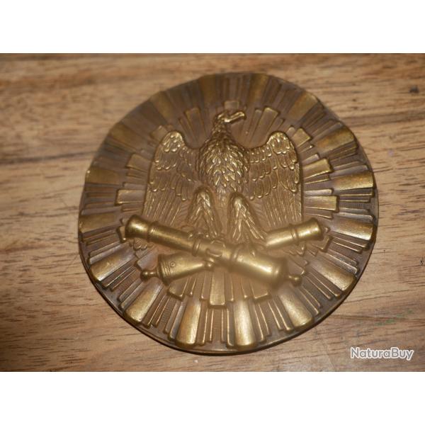 Plaque de poitrail Artillerie Second Empire en laiton