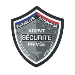 Patch AGENT SÉCURITÉ PRIVÉE écu 9,3 x 8 cm
