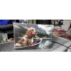 PLAQUE METALLIQUE THEME "CHIEN DE CHASSE "