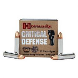 Boite de munition Hornady critical Defense .30 carabine 110GR FTX x25