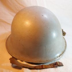 ARMEE FRANCAISE - rare casque lourd modèle 1951 peinture Marine TDM DIV25CSQ002