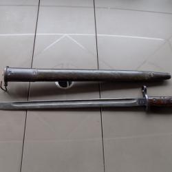 Baïonnette U.S.17 fabricant Winchester  fourreau Jewell.