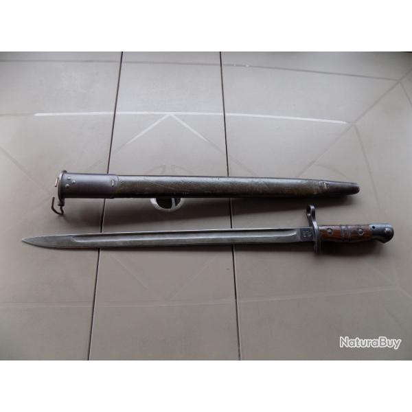 Baonnette U.S.17 fabricant Winchester  fourreau Jewell.