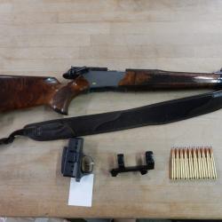 CARABINE LINEAIRE BLASER R8 CAL. 7X64 + MONTAGE BLASER + BALLES TRES BON ETAT OCCASION