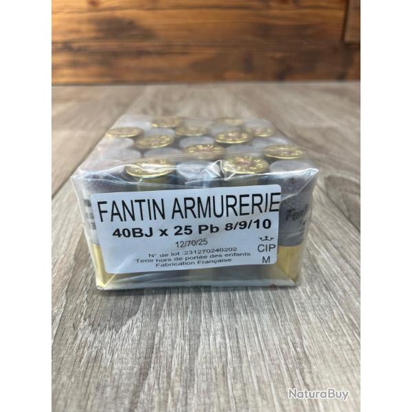 Cartouches FANTIN 12/70/25 TRIO 40g n8/9/10 x25