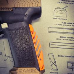 Grip custom "Mod6" ORANGE Canik TTI  / METE / RIVAL