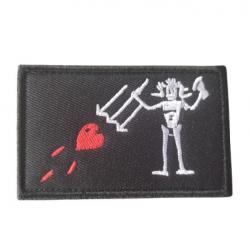 Patch Blackbeard Pirate Edward - Noir - n°1 - Velcro - Livraison gratuite