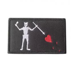 Patch Blackbeard Pirate Edward - Noir - n°4 - Velcro - Livraison gratuite