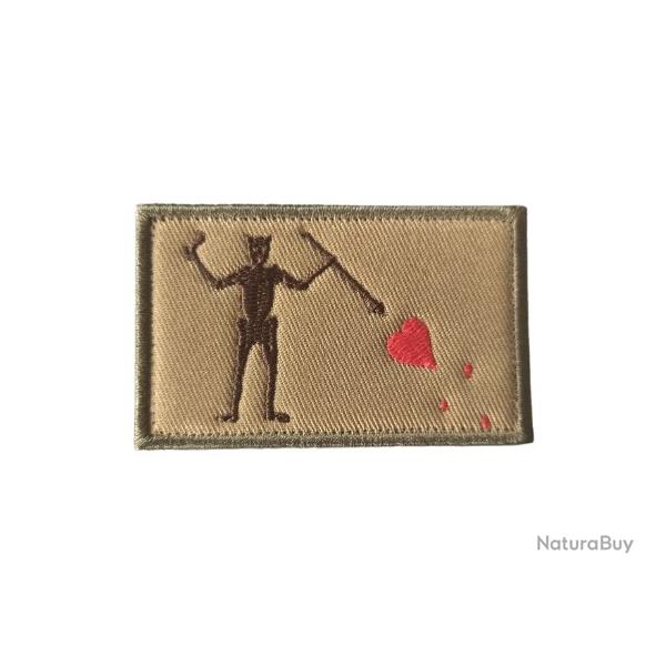 Patch Blackbeard Pirate Edward - Beige - Velcro - Livraison gratuite