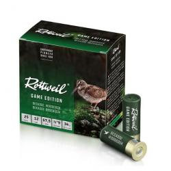 Munitions ROTTWEIL GAME EDITION BECASSE Cal.12/70 34g N°9 par 25