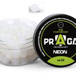 Boites de 50 Billes Silicone Phosphorescente Verte  Cal. 50