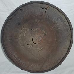 Bouclier Africain Ancien Cuir 19 ème siècle