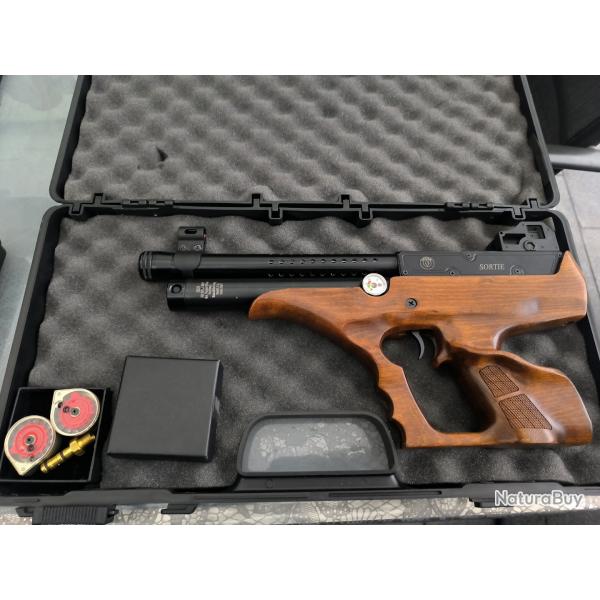 PISTOLET SEMIAUTOMATIQUE HATSAN PCP SORTIE W Cal.4,5 mm, 19 Joules