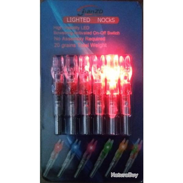 ENCOCHES LUMINEUSES TAILLE X (5.2mm) - par 6 - ROUGE