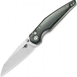 BTKG58A Bestech Snakebird - Couteau Pliant EDC Button Lock | Lame Sheepsfoot 14C28N | Manche Micarta