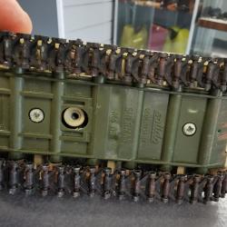 Char sherman avec tourelle AMX et antennes métal. Solido M4A3. Parfait état. Sans boîte. Modèl rare