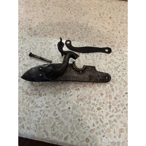 PLATINE FUSIL INFANTERIE 1777/an 9MANUFACTURE ROYALE DE NAPLES