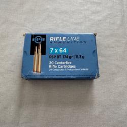 Partizan 7x64 20 cartouches 174gr 11,3g