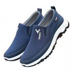 PROMO - Baskets homme été légères respirantes - Mocassins slip-on, chaussures marche randonnée Bleu