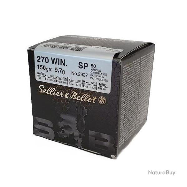 Munitions Sellier & Bellot 270 Win 150gr x50
