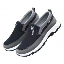Baskets homme été légères respirantes - Mocassins slip-on, chaussures marche randonnée Noir
