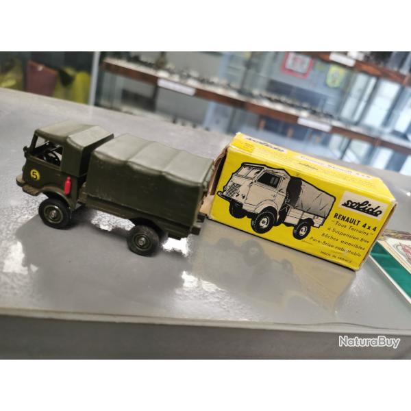 Renault 4x4 arme franaise solido avec bote Solido numro 203.tres bon etat