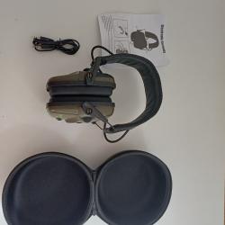 Enchère a partir de 1 euros casque antibruit électronique impact sport avec housse de rangement