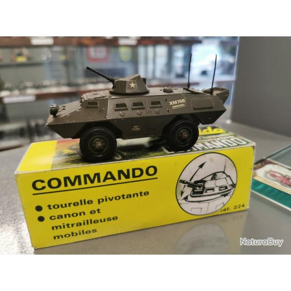 Solido n224 vhicule blind amphybie commando. Complet en mtal avec bote et antennes.