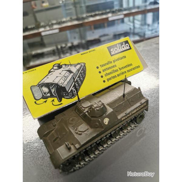Solido AMX 13 V. T. T rf 227 bis complet avec antennes et bote d'origine. En mtal.