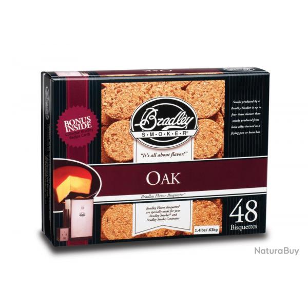 BISQUETTES CHENE X48 - BRADLEY SMOKER