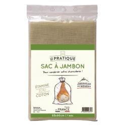 SAC A JAMBON COTON ECRU 65X80 CM - LE PRATIQUE