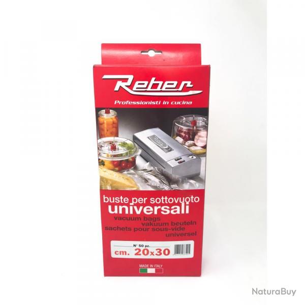 SACHETS GAUFRES MISE SOUS VIDE 20X30CM X50 - REBER
