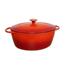 COCOTTE OVALE EN FONTE EMAILLEE 7L - BAUMALU