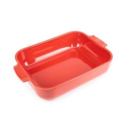 PLAT FOUR RECTANGULAIRE 32CM ROUGE - 2.7000 - PEUGEOT SAVEURS