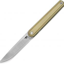 Couteau Bestech Ink Gentleman's Lame Acier MagnaCut Manche Titane Bronze Liner Lock BTKT2502B