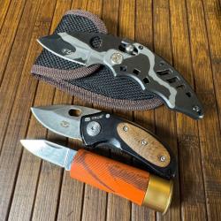LOT DE 3 COUTEAUX : ZOXXX , TRUE, DERRHUNTER